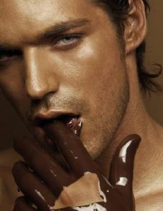 Hot guy with Chocolate